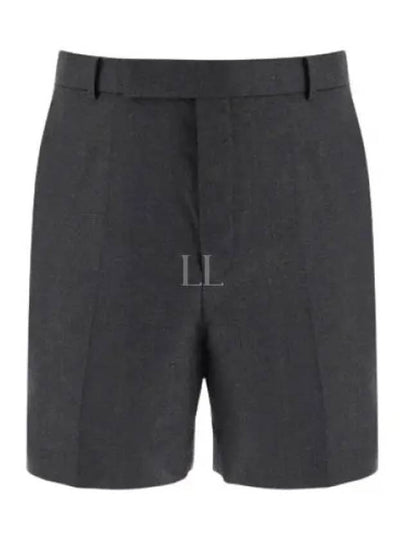 Twill Low Rise Color Mini Shorts Dark Grey - THOM BROWNE - BALAAN 2