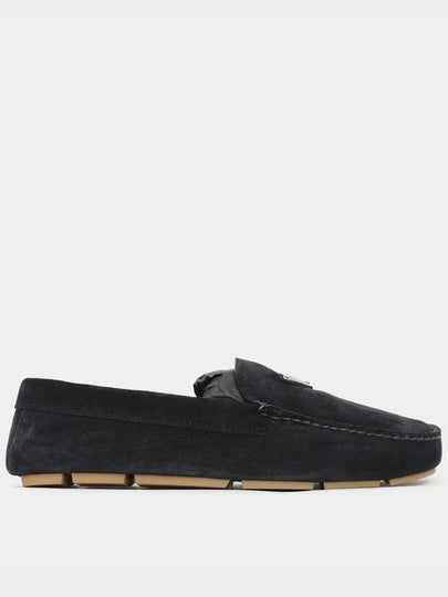 Suede Loafers Navy - PRADA - BALAAN 2