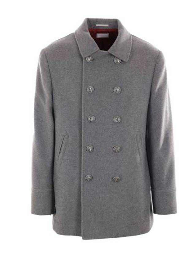 Brunello Cucinelli Double-Breasted Coat - BRUNELLO CUCINELLI - BALAAN 6