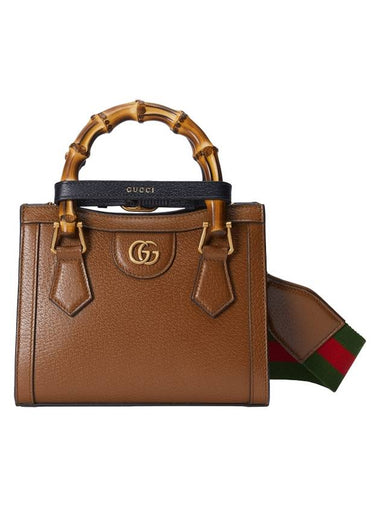 Cuir Mini WEB Strap Diana Tote Bag 702732 U3ZDT 2549 - GUCCI - BALAAN 1