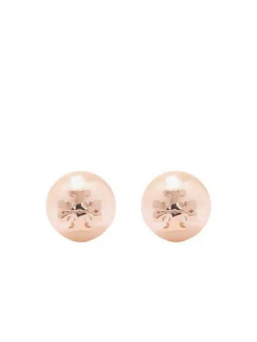 crystal pearl stud earrings - TORY BURCH - BALAAN 1