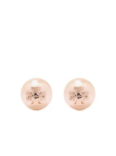 crystal pearl stud earrings - TORY BURCH - BALAAN 1