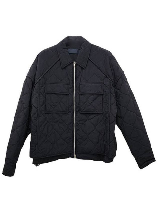 Nylon Quilted Padded Jacket Black - JUUN.J - BALAAN 1