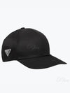 Re-Nylon Triangle Logo Baseball Cap Black - PRADA - BALAAN 2