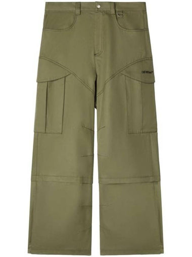 Cargo straight pants army green - OFF WHITE - BALAAN 1