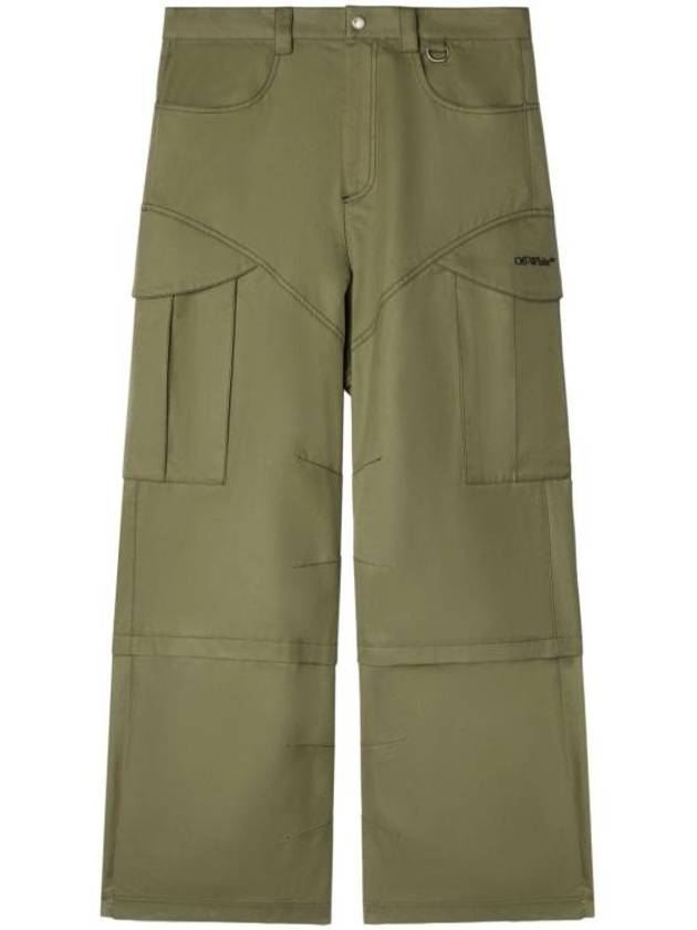 Cargo straight pants army green - OFF WHITE - BALAAN 1