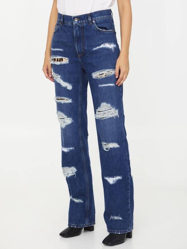 23 fw Distressed Jeans WITH Leo Print FTCGNDG8JU7S9001 B0020463868 - DOLCE&GABBANA - BALAAN 3