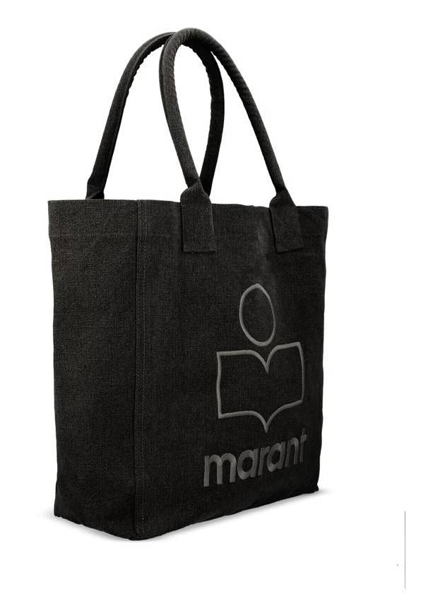 Yenky Logo Tote Bag Black - ISABEL MARANT - BALAAN 4