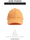 Acne C40145 CKP Lettering Logo Embroidered Cotton Baseball Cap Melon Orange Hat TR - ACNE STUDIOS - BALAAN 2