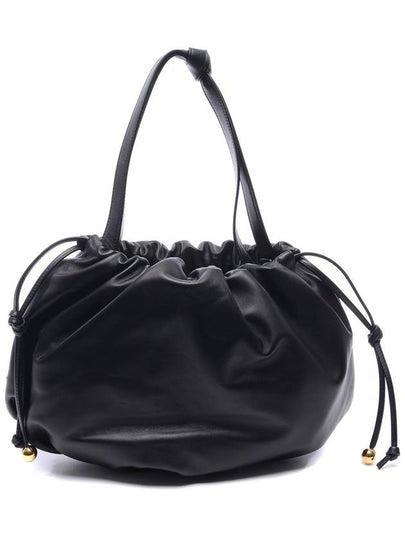 Bulb Medium Leather Shoulder Bag Black - BOTTEGA VENETA - BALAAN 2