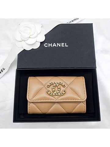 19 Flap Card Wallet Brown AP1790 - CHANEL - BALAAN 1