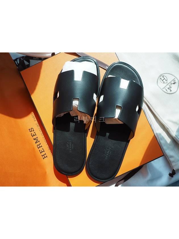 Izmir Sandal Calfskin & Noir - HERMES - BALAAN 3