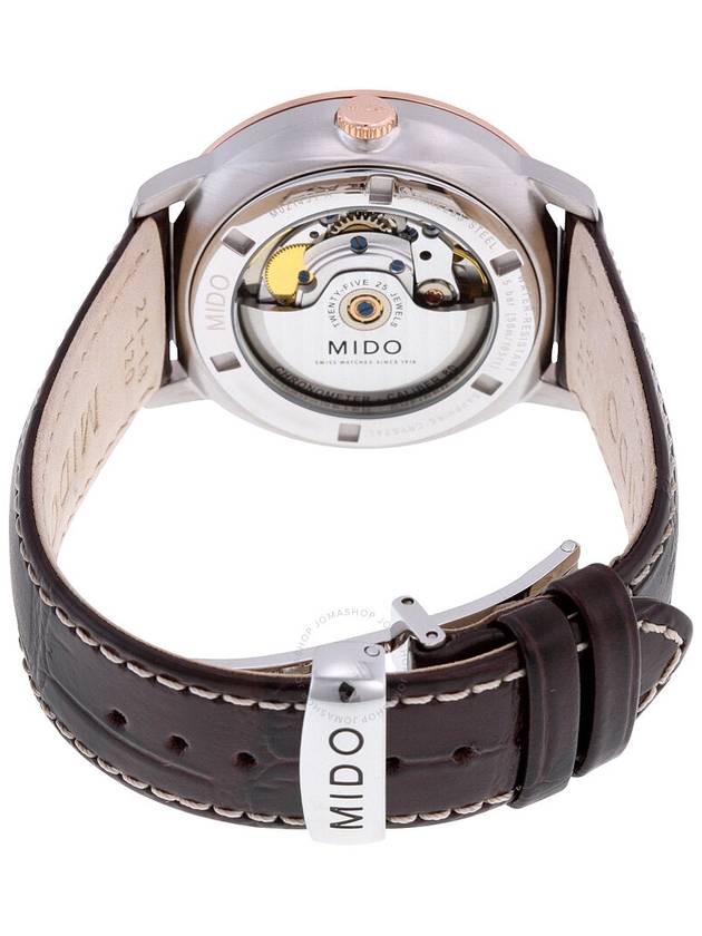 Mido Commander II Grey Dial Maroon Leather Men's Watch M0214312606100 - MIDO - BALAAN 3