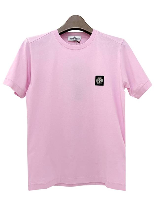 Kids 30/1 Cotton Jersey Short Sleeve T-Shirt Pink - STONE ISLAND - BALAAN 2