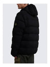 Seamless Logo Nylon Hooded Padded Jacket Black - STONE ISLAND - BALAAN 4