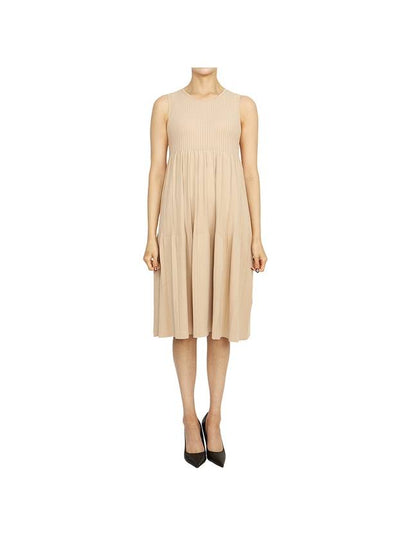 Vanezza Sleeveless Short Dress Beige - MAX MARA - BALAAN 2