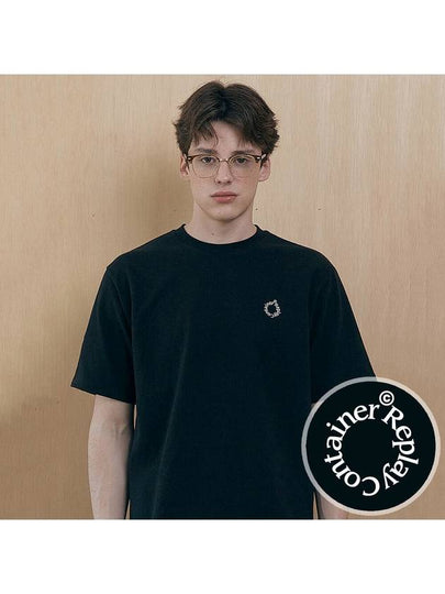 RC Round Logo Short Sleeve T-Shirt Black - REPLAYCONTAINER - BALAAN 2