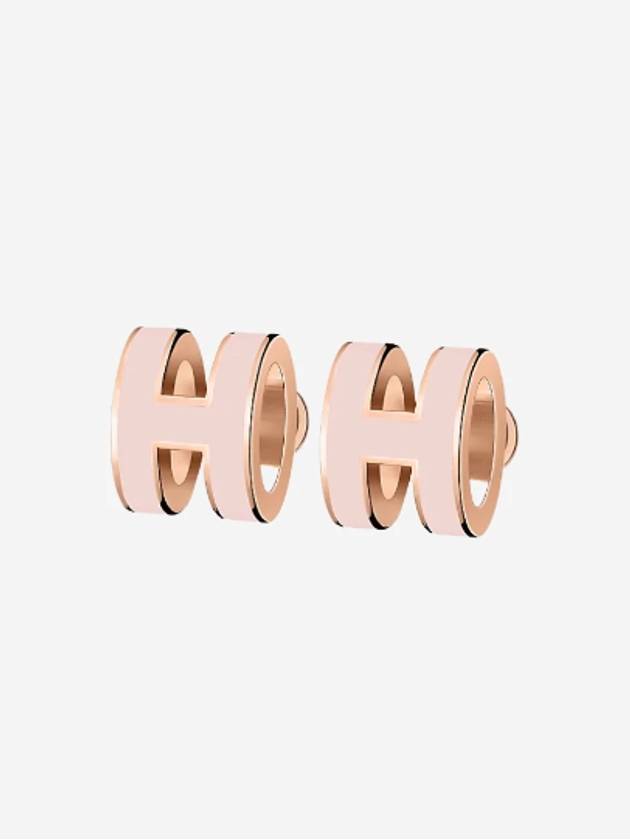 Mini Pop H Earrings Rose Gold - HERMES - BALAAN 2