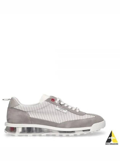 Tech Runner Panel Low Top Sneakers Grey - THOM BROWNE - BALAAN 2