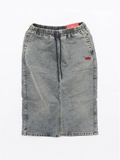 De-Oren-Jogg Denim H-Line Skirt Grey - DIESEL - BALAAN 2