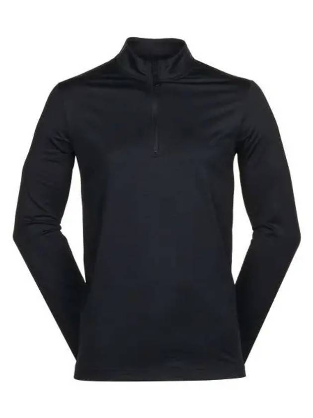 Golf Dri Fit Victory Half Zip Long Sleeve T-Shirt Black - NIKE - BALAAN 2