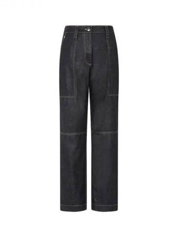 10 ePoint Women s Stitched Pocket Denim Pants Black 271606 - BRUNELLO CUCINELLI - BALAAN 1