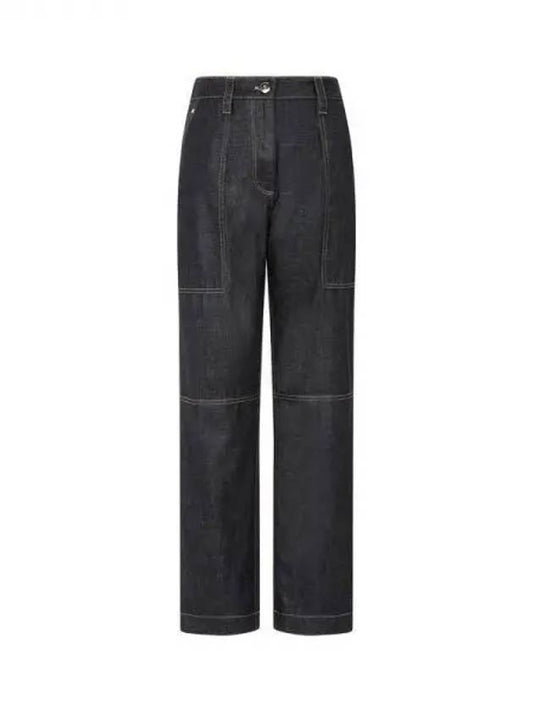 Shimaeul 8th Anniversary 10 e Point 9 8 Women s Stitched Pocket Denim Pants Black 271606 - BRUNELLO CUCINELLI - BALAAN 1