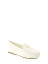 Triangle Logo Driving Shoes Ivory - PRADA - BALAAN 2