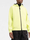 Wappen Patch Soft Shell Hooded Jacket Lemon - STONE ISLAND - BALAAN 4