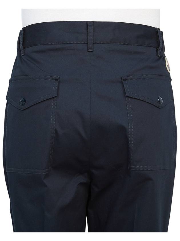 Gabardine Straight Pants Navy - MONCLER - BALAAN 7