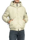 Crinkle Reps R NY Padding Beige - STONE ISLAND - BALAAN 3