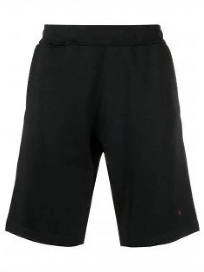 Men's Marina Embroidered Logo Track Shorts Black - STONE ISLAND - BALAAN 2