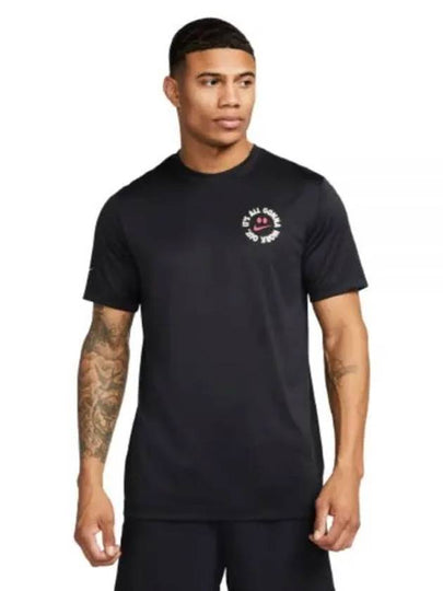 Men's Dri-Fit Fitness Short Sleeve T-Shirt Black - NIKE - BALAAN 2