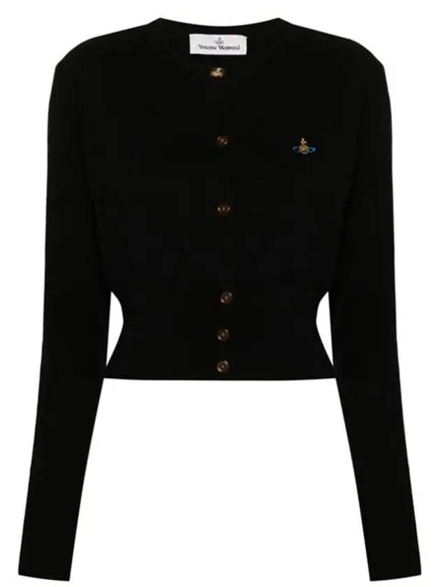 Bea Crop Cardigan Black - VIVIENNE WESTWOOD - BALAAN 2