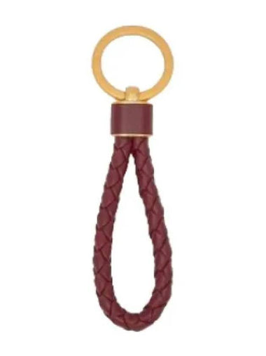 Intrecciato key ring brown gold - BOTTEGA VENETA - BALAAN 1