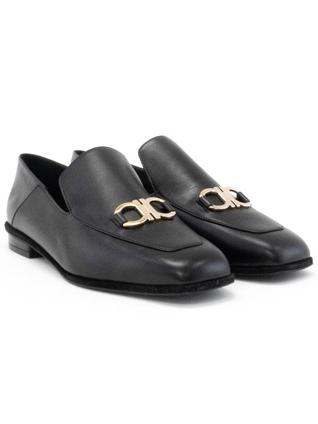 Women's Gancini Loafers Black - SALVATORE FERRAGAMO - BALAAN 6