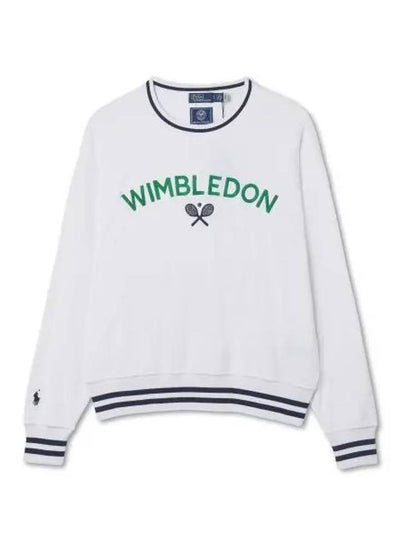 W Wimbledon terry sweatshirt white - POLO RALPH LAUREN - BALAAN 2