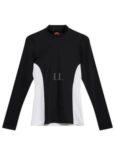 Thabisa Mockneck Long Sleeve T-Shirt Black - J.LINDEBERG - BALAAN 2