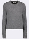 Heart Logo Cashmere Knit Top Grey - AMI - BALAAN 2