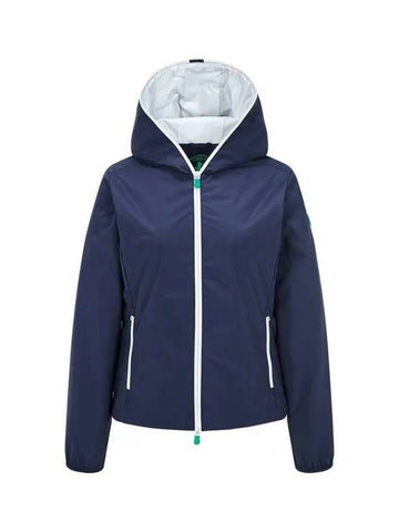 STELLA hooded jacket navy - SAVE THE DUCK - BALAAN 1