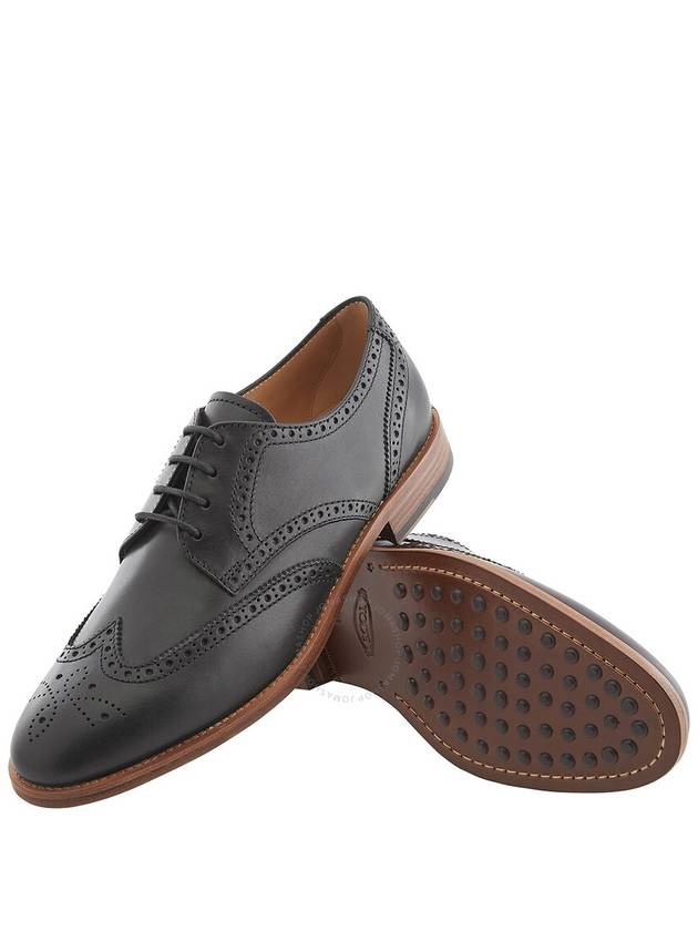 Tods Men's Black Wingtip Perforated Lace-Ups Derby, Brand Size 5.5 ( US Size 6.5 ) - TOD'S - BALAAN 2