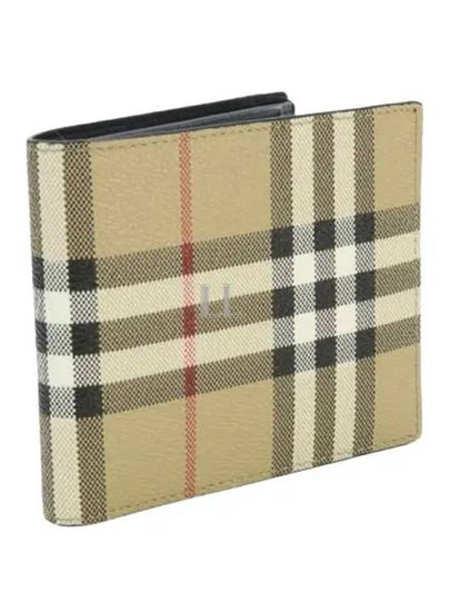 Vintage Check Coin Pocket Half Wallet Beige - BURBERRY - BALAAN 2