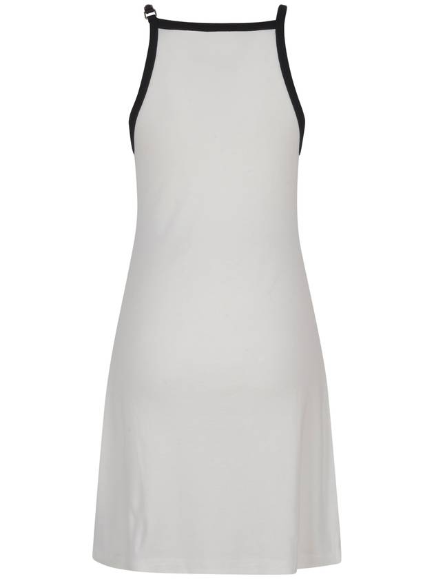 Buckle Contrast Short Dress White - COURREGES - BALAAN 3