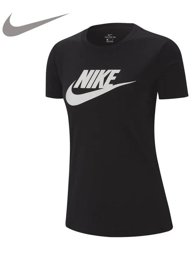 Icon Futura Cotton Short Sleeve T-Shirt Black - NIKE - BALAAN 2