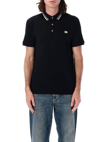 Valentino Garavani Vlogo Patch Polo Shirt - VALENTINO - BALAAN 1