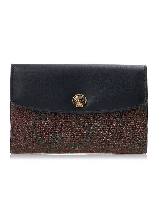 Paisley Half Wallet Black Brown - ETRO - BALAAN 1