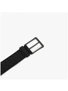 Intrecciato Leather Belt Black - BOTTEGA VENETA - BALAAN 5