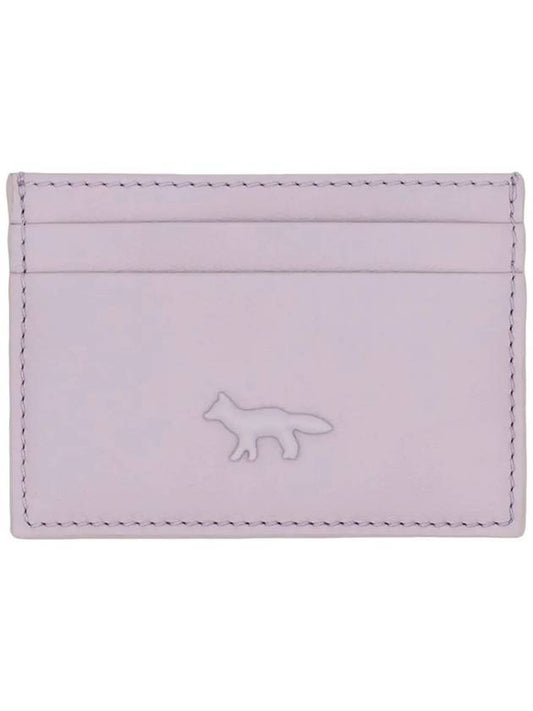 Fox Patch Card Wallet Lime Lilac - MAISON KITSUNE - BALAAN 2