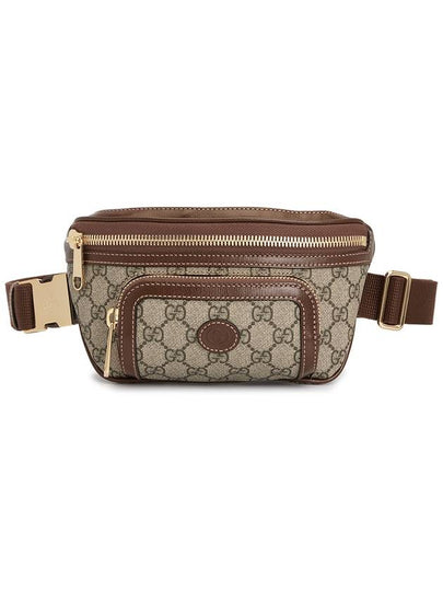 Interlocking GG Supreme Canvas Belt Bag Brown - GUCCI - BALAAN 2