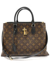 M43550 Monogram Canvas Black Flower Tote 2WAY - LOUIS VUITTON - BALAAN 1